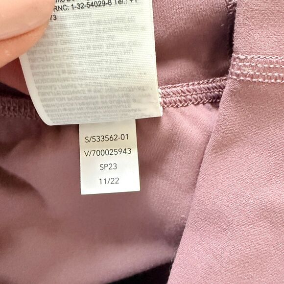 Athleta Elation Damask Mauve Jogger Buttery Soft Powervita Tapered Stretch Sz S - Picture 5 of 10